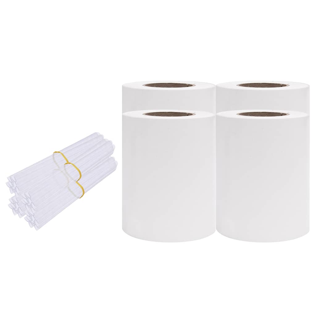 Recinzione Frangivento 4 pz in PVC 35x0,19m Bianco