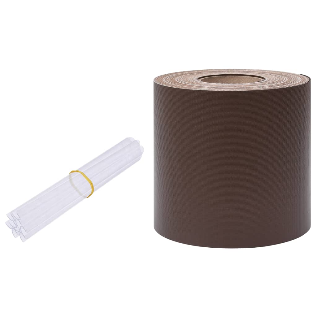 Recinzione Frangivento da Giardino PVC 35x0,19 m Marrone