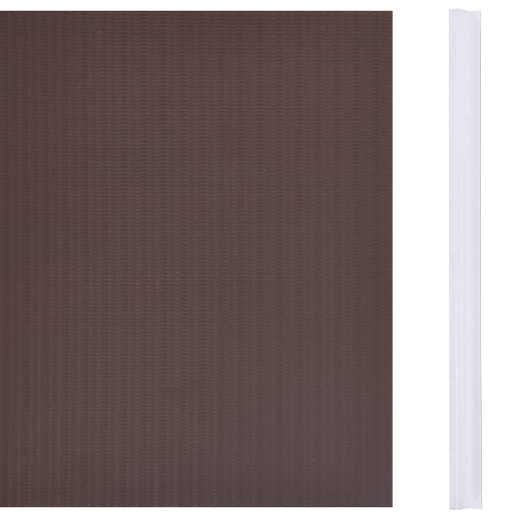 Recinzione Frangivento da Giardino PVC 35x0,19 m Marrone