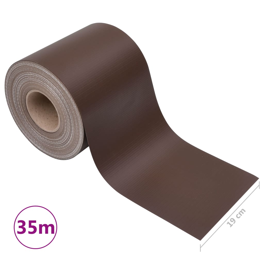 Recinzione Frangivento da Giardino PVC 35x0,19 m Marrone