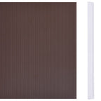 Recinzione Frangivento da Giardino PVC 70x0,19 m Marrone