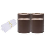 Recinzione Frangivento 4 pz PVC 35x0,19m Marrone