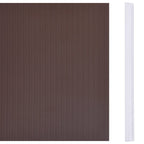 Recinzione Frangivento 4 pz PVC 35x0,19m Marrone