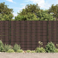 Recinzione Frangivento 4 pz PVC 35x0,19m Marrone