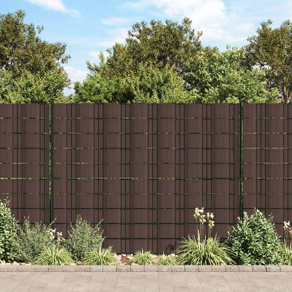 Recinzione Frangivento 4 pz PVC 35x0,19m Marrone