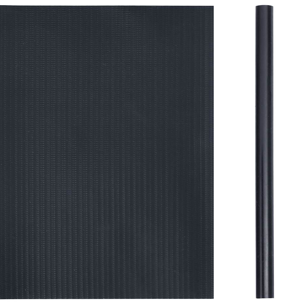 Recinzione Frangivento Giardino PVC 35x0,19m Grigio Scuro Opaco