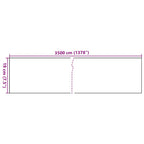 Recinzione Frangivento Giardino PVC 35x0,19m Grigio Scuro Opaco