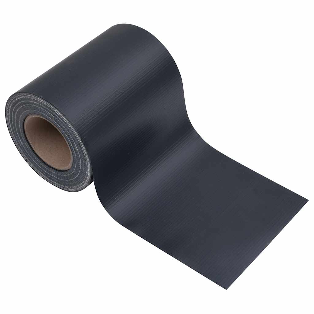 Recinzione Frangivento 4 pz in PVC 35x0,19m Grigio Scuro Opaco