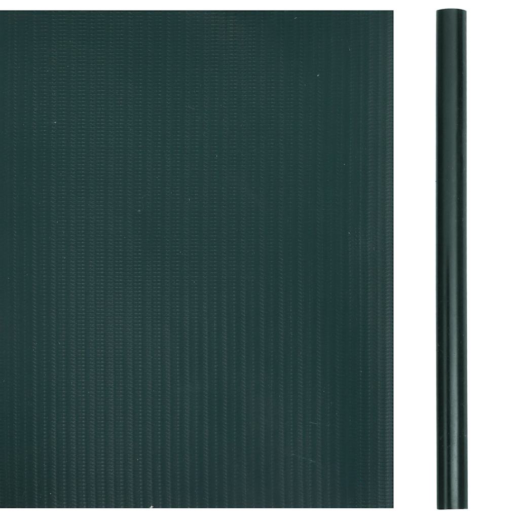 Recinzione Frangivento da Giardino PVC 35x0,19 m Verde Opaco