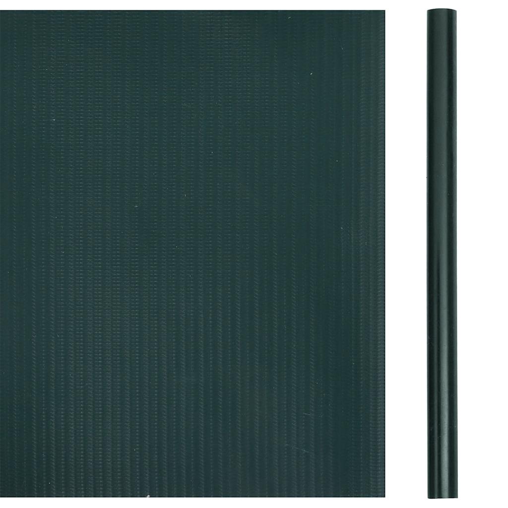 Recinzione Frangivento 4 pz in PVC 35x0,19m Verde Opaco
