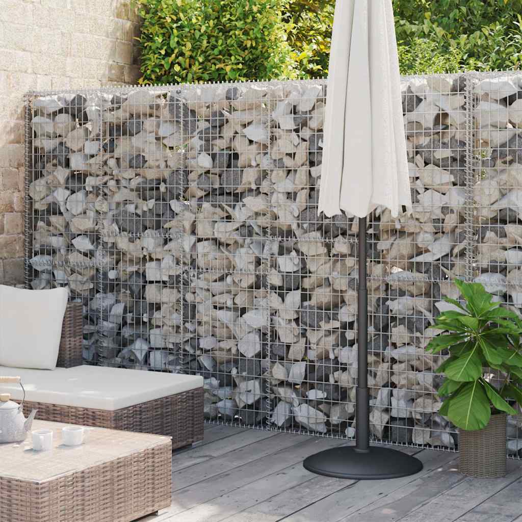 Gabbione in Acciaio Zincato Coperto 900x30x200 cm