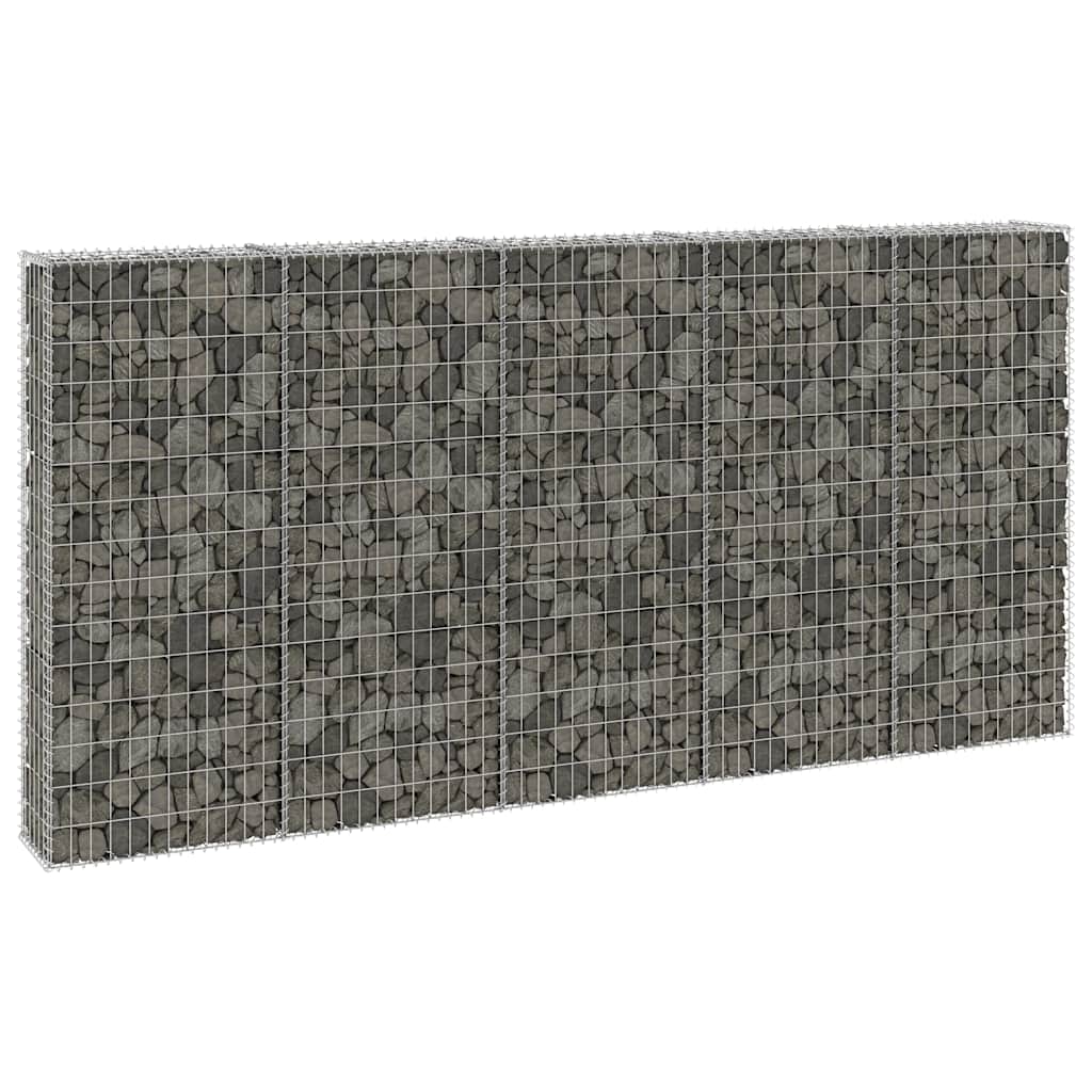 Gabbione con Copertura in Acciaio Zincato 300x30x150 cm