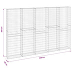 Gabbione in Acciaio Zincato Coperto 300x30x200 cm
