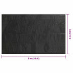 Copripiscina Solare Rettangolare 500x300 cm PE Nero