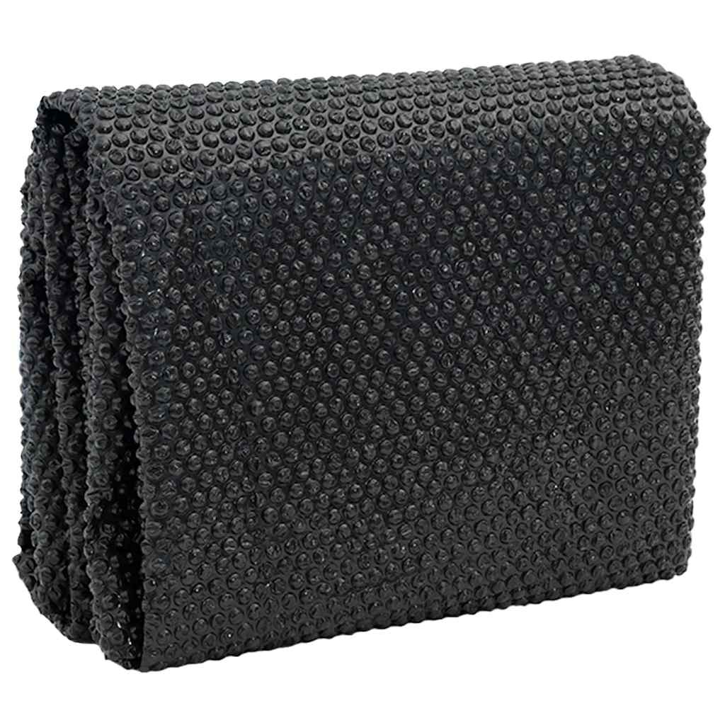 Copripiscina Solare Rettangolare 600x400 cm PE Nero