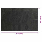 Copripiscina Solare Rettangolare 1000x600 cm PE Nero