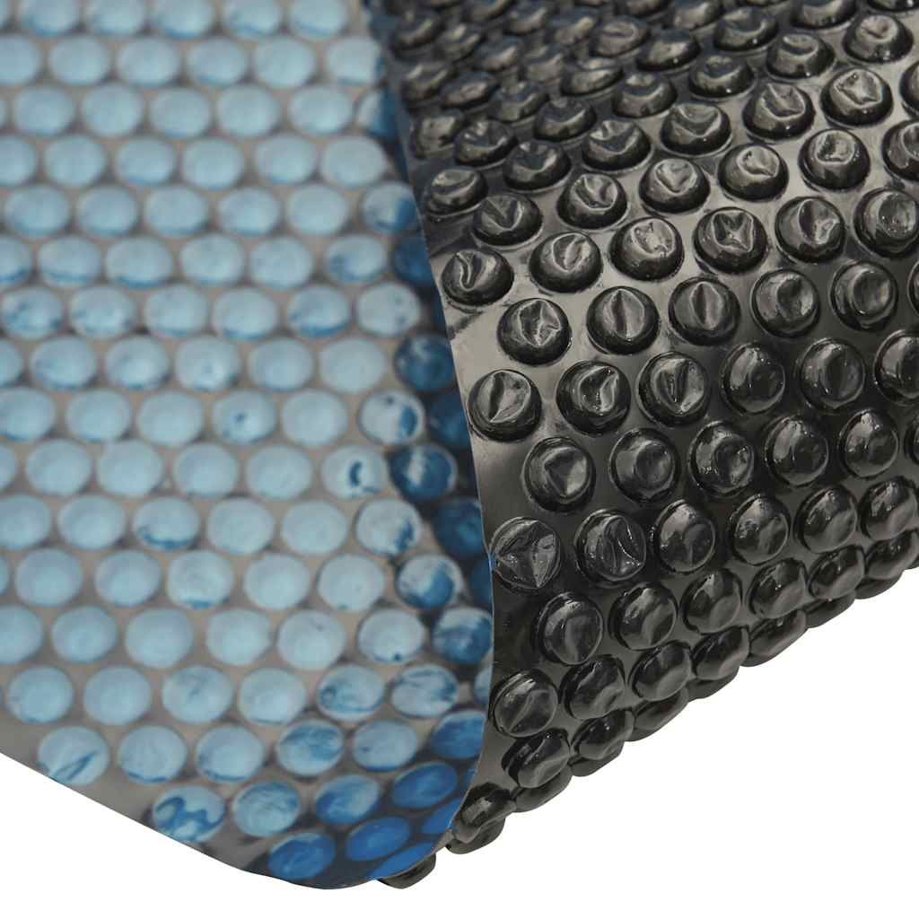 Pellicola Galleggiante Solare PE Piscina 800x500 cm Nero e Blu