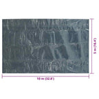Pellicola Galleggiante Solare PE Piscina 1000x500 cm Nero e Blu