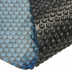 Pellicola Galleggiante Solare PE per Piscina 417 cm Nero e Blu