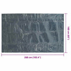 Pellicola Galleggiante Solare PE Piscina 260x160 cm Nero e Blu
