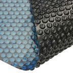 Pellicola Galleggiante Solare PE Piscina 300x200 cm Nero e Blu