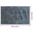 Pellicola Galleggiante Solare PE Piscina 500x300 cm Nero e Blu