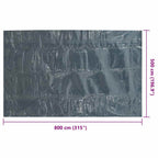 Pellicola Galleggiante Solare PE per Piscina 800x500 cm Nero e Blu