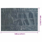 Pellicola Galleggiante Solare PE Piscina 1200x600 cm Nero e Blu
