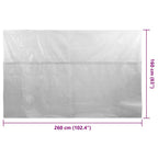 Pellicola Galleggiante Solare PE per Piscina 260x160 cm Grigia