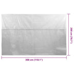 Pellicola Galleggiante Solare PE Piscina 300x200 cm Grigia