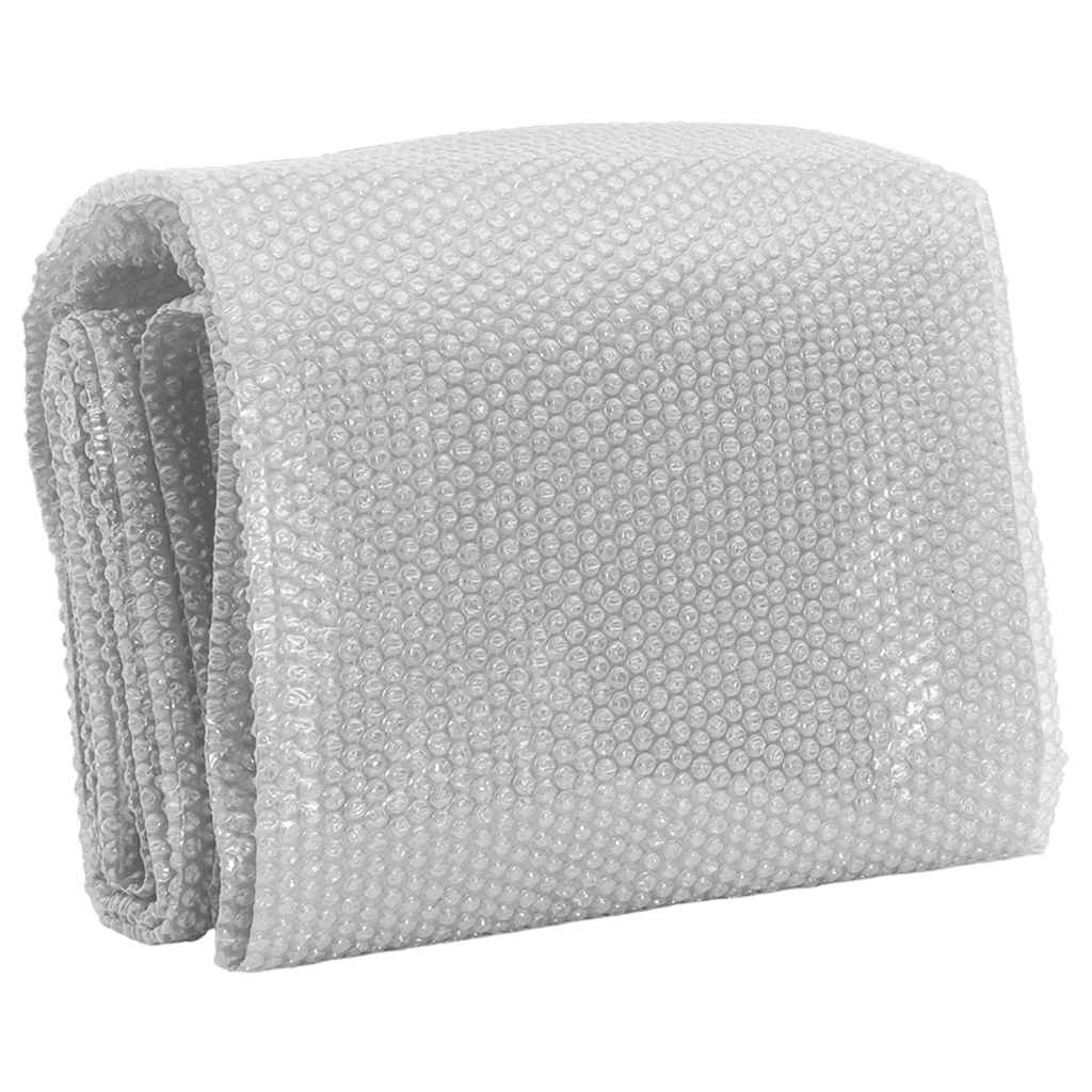 Pellicola Galleggiante Solare PE Piscina 450x220 cm Grigia