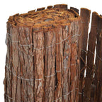 Recinzione in corteccia marrone 100 x 600 cm
