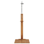 Doccia da Giardino 75x75x210 cm in Legno Massello di Teak