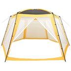 Tenda per Piscina in Tessuto 590x520x250 cm Gialla