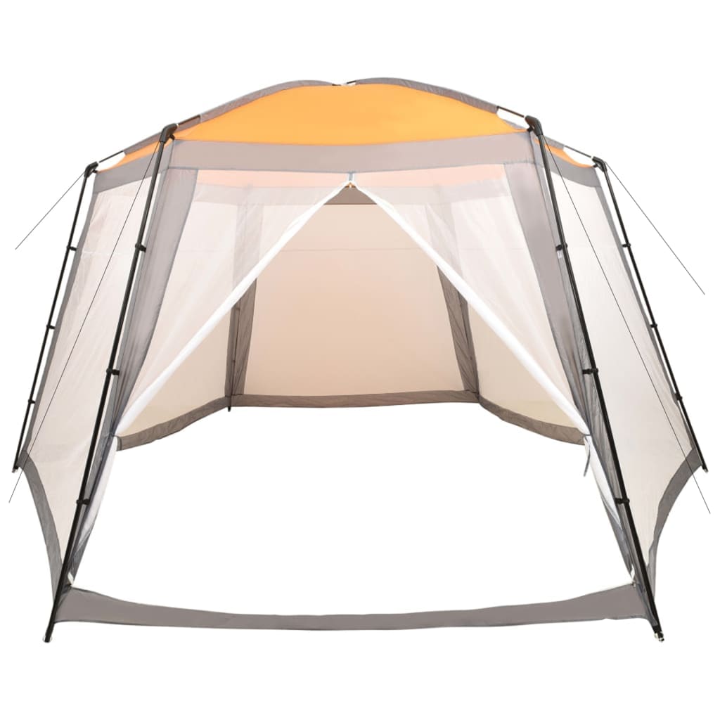 Tenda per Piscina 660x580x250 cm Grigia