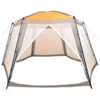 Tenda per Piscina 660x580x250 cm Grigia