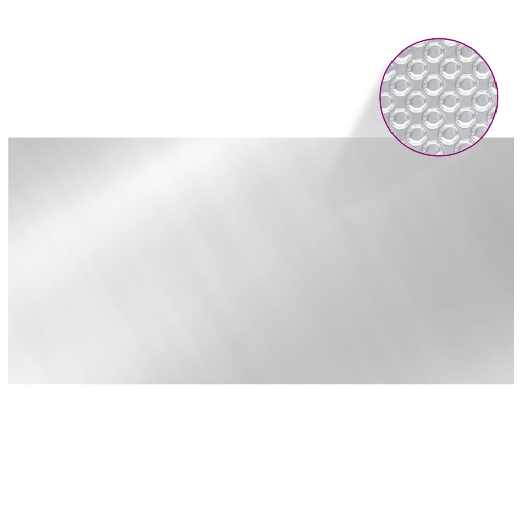 Copertura Solare per Piscina Argento 450x220 cm PE