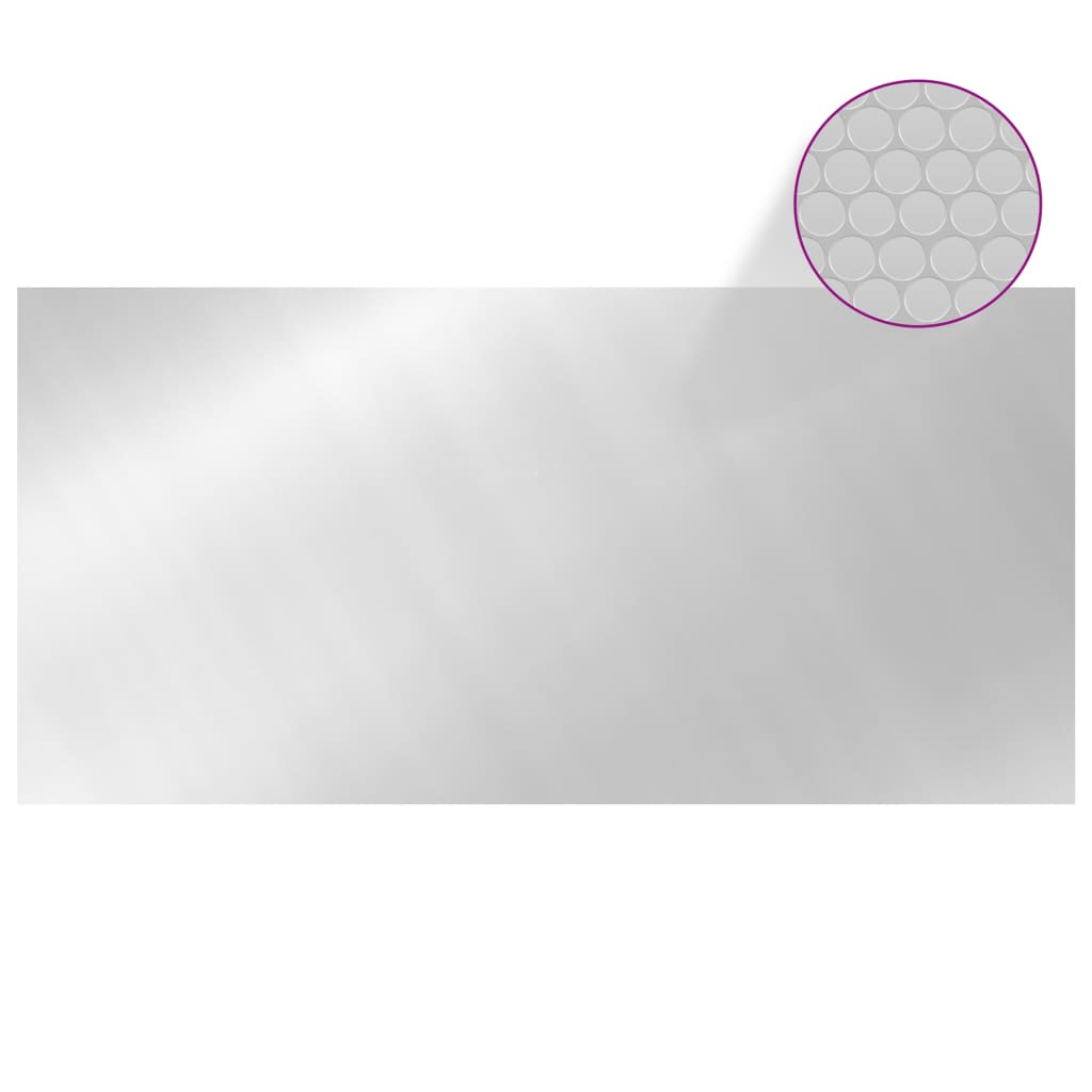Copertura Solare per Piscina Argento 450x220 cm PE