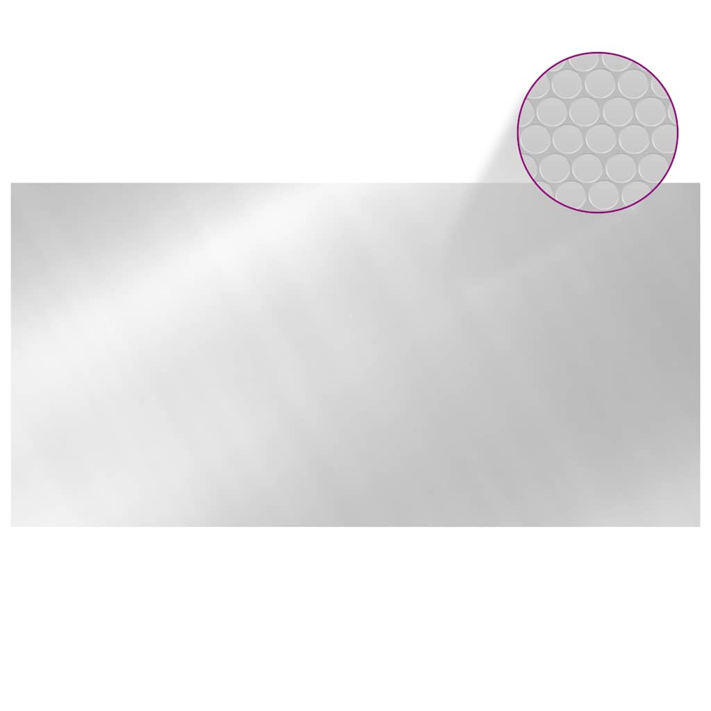 Copertura Solare per Piscina Argento 549x274 cm PE