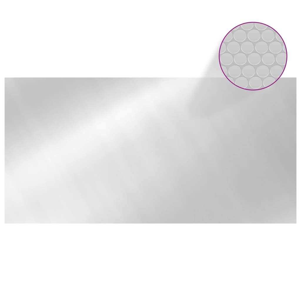 Copertura Solare per Piscina Argento 975x488 cm in Polietilene