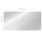 Copertura Solare per Piscina Argento 975x488 cm in Polietilene