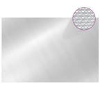 Copripiscina Solare Rettangolare 600x400 cm PE Argento