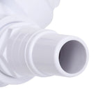 Valvola a Sfera a 3 Vie per Piscina Filettatura 1 1/2" Bianco e Nero