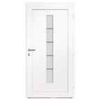 Porta d'Ingresso in Alluminio e PVC Antracite 100x200 cm