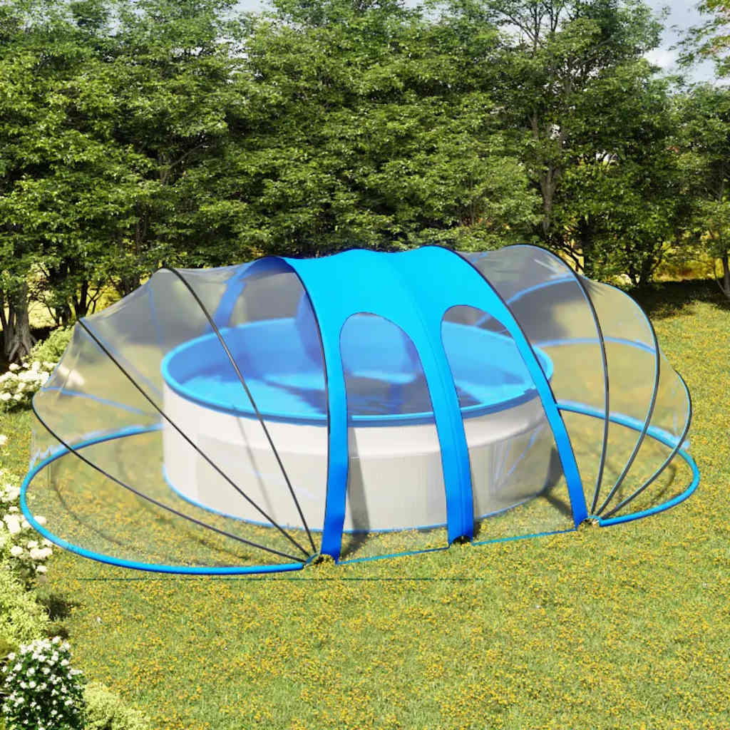 Calotta per Piscina Ovale 620x410x210 cm in PVC UPF 30