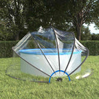Cupola per Piscina 500x250 cm in PVC UPF 30 e Fibra di Vetro