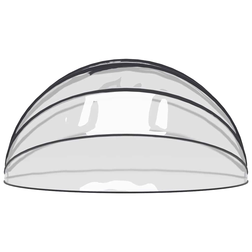 Cupola per Piscina 559x275 cm - PVC UPF 30 con Struttura in Fibra di Vetro