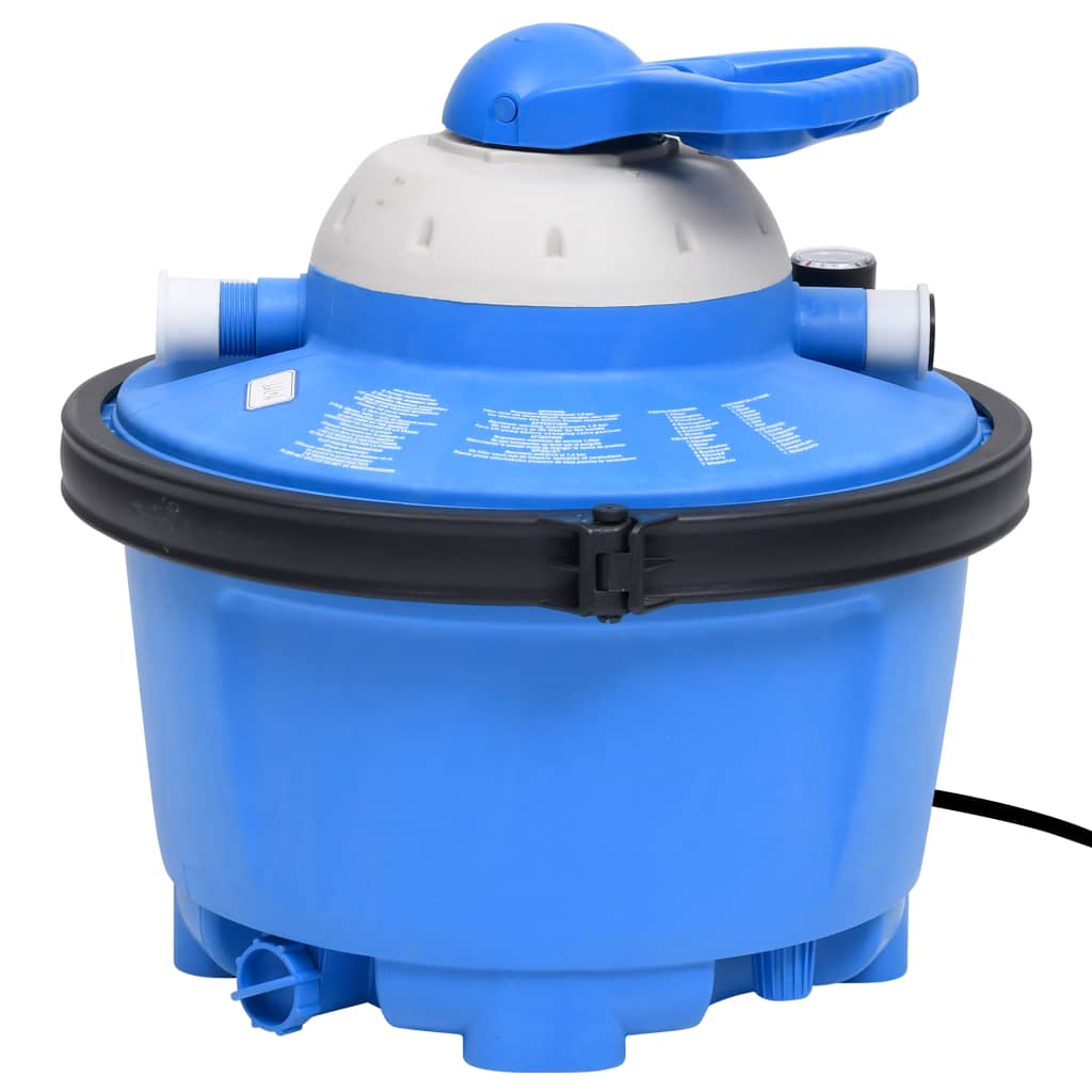 Pompa con Filtro a Sabbia Blu e Nera 200W 25L