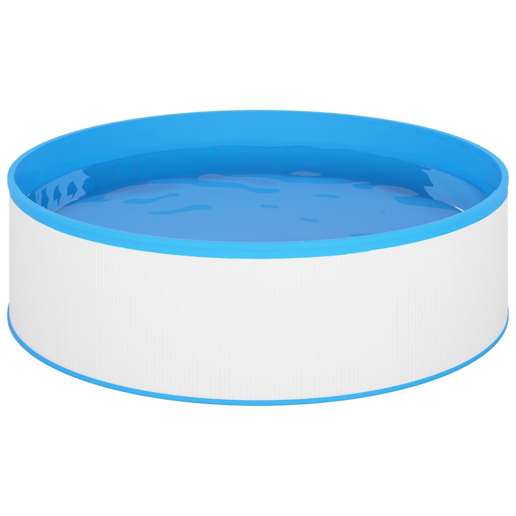 Piscina Fuori Terra 350x90 cm Acciaio e PVC