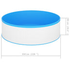 Piscina Fuori Terra 350x90 cm Acciaio e PVC